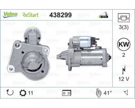 Startmotor NEW STOP&START ORIGINAL PART 438299 Valeo