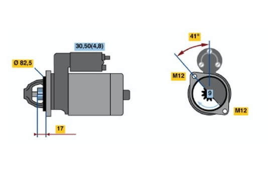 Startmotor R70-M1012V(R) Bosch, bild 5