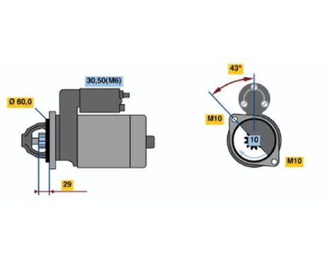 Startmotor R70-M4512V(R) Bosch, bild 5