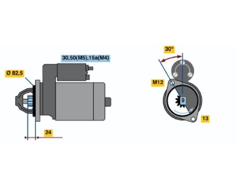 Startmotor R74-L2012V(L) Bosch