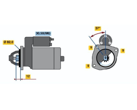 Startmotor R78-M4512V(R) Bosch