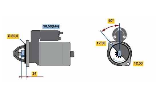 Startmotor R78-M5512V(R) Bosch, bild 5