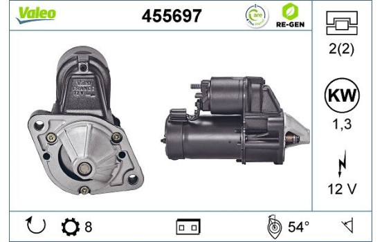 Startmotor REMANUFACTURED PREMIUM 455697 Valeo, bild 2