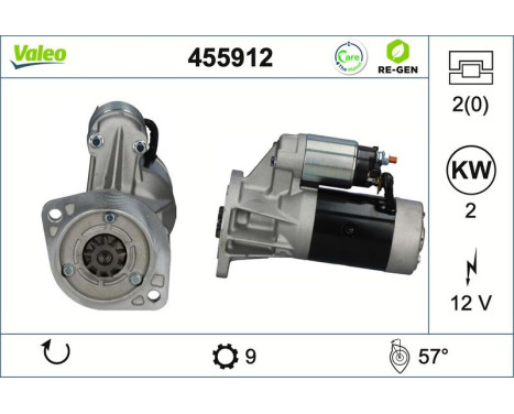 Startmotor REMANUFACTURED PREMIUM 455912 Valeo, bild 2