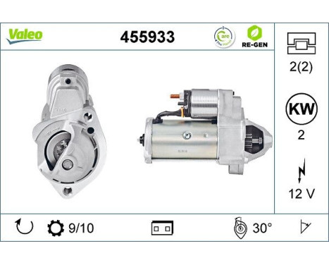 Startmotor REMANUFACTURED PREMIUM 455933 Valeo, bild 5