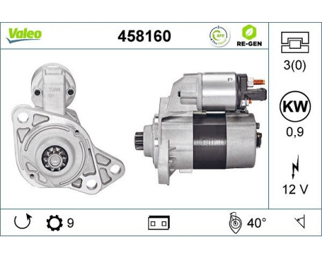 Startmotor REMANUFACTURED PREMIUM 458160 Valeo, bild 5