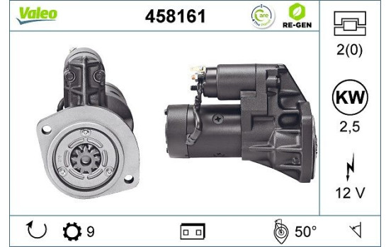 Startmotor REMANUFACTURED PREMIUM 458161 Valeo, bild 2