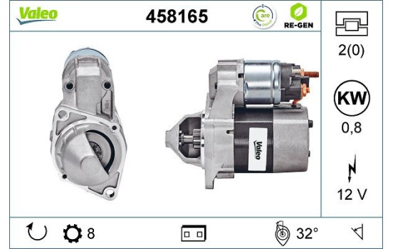 Startmotor REMANUFACTURED PREMIUM 458165 Valeo, bild 3