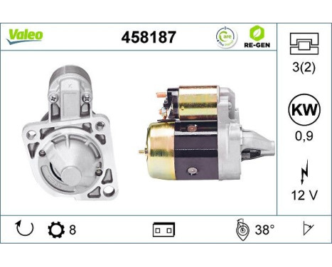 Startmotor REMANUFACTURED PREMIUM 458187 Valeo, bild 5