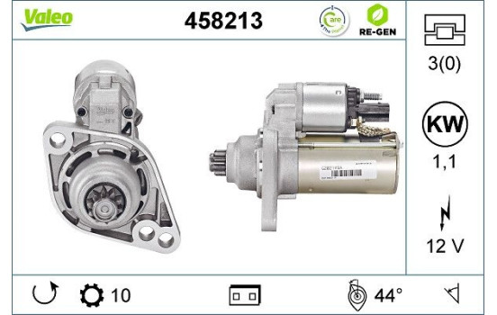 Startmotor REMANUFACTURED PREMIUM 458213 Valeo, bild 2
