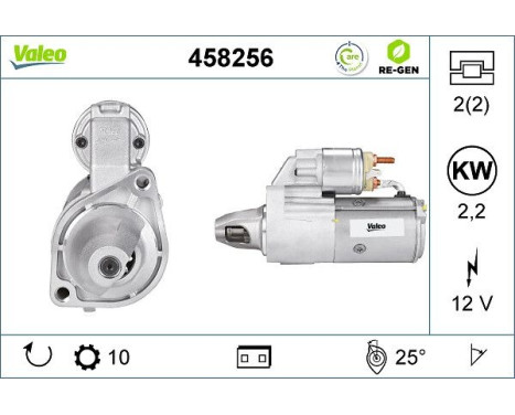 Startmotor REMANUFACTURED PREMIUM 458256 Valeo, bild 2