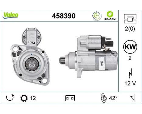 Startmotor REMANUFACTURED PREMIUM 458390 Valeo, bild 3