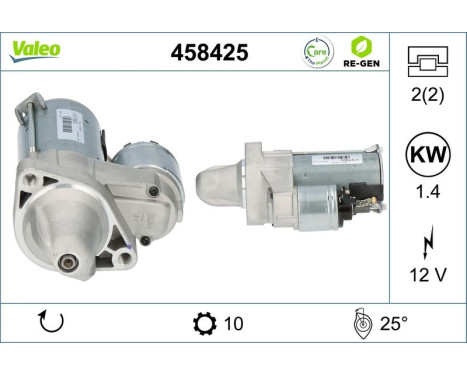 Startmotor REMANUFACTURED PREMIUM 458425 Valeo, bild 5