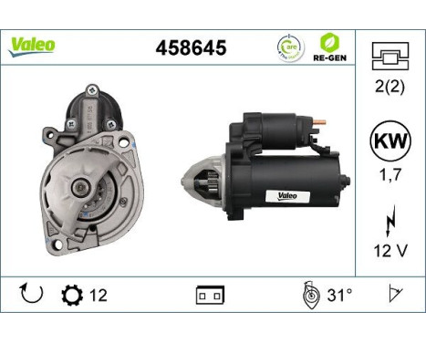 Startmotor REMANUFACTURED PREMIUM 458645 Valeo, bild 5