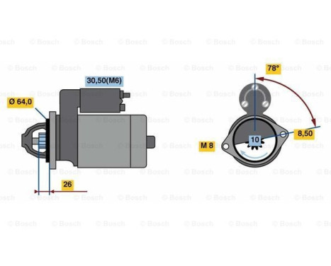 Startmotor S74-L12V(R) Bosch