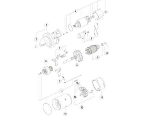 Startmotor Samma 3,4 kw