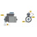 Startmotor SF74-L12V(L) Bosch, miniatyr 5