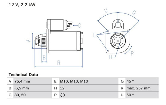 Startmotor / Startmotor 1059 Bosch