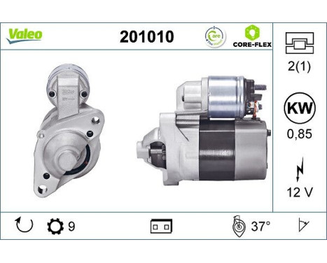 Startmotor / Startmotor 201010 Valeo, bild 5