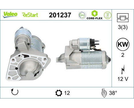 Startmotor / Startmotor 201237 Valeo, bild 5