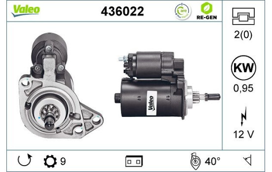 Startmotor / Startmotor 436022 Valeo, bild 5