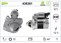 Startmotor / Startmotor 438361 Valeo