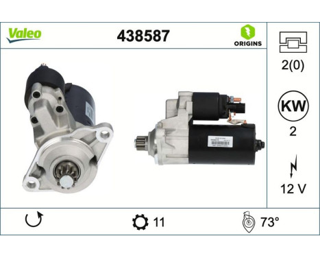 Startmotor / Startmotor 438587 Valeo, bild 4