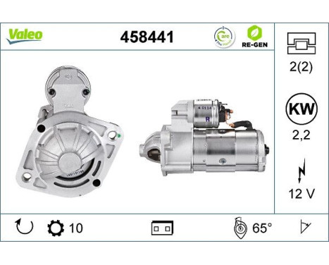 Startmotor / Startmotor 458441 Valeo, bild 2