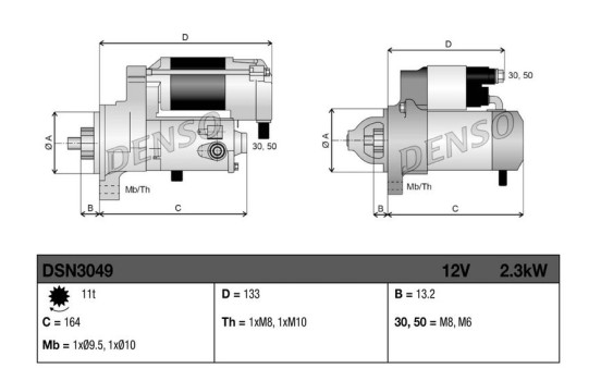 Startmotor / Startmotor DSN3049 Denso, bild 3