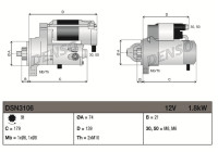 Startmotor / Startmotor DSN3106 Denso
