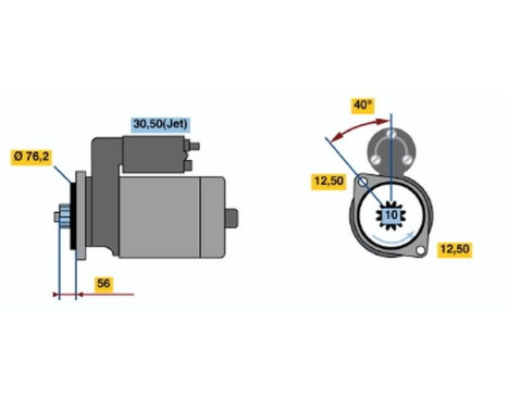 Startmotor / Startmotor RF74-M5012V(L) Bosch