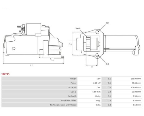Startmotor / Startmotor