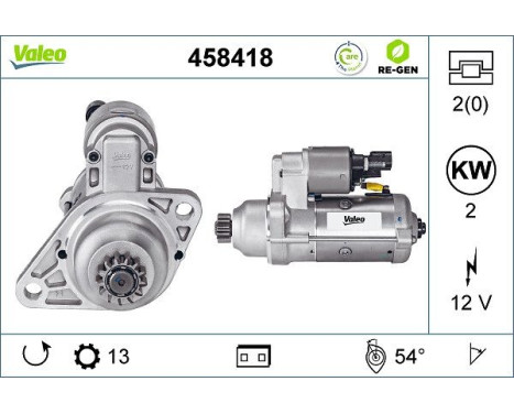 Startmotor STOP&START REMANUFACTURED 458418 Valeo, bild 5