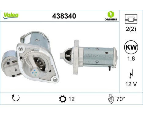 Startmotor Toyota 1,8 kw 438340 Valeo, bild 4