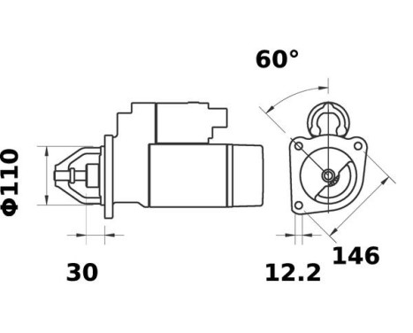 Startmotor UTB 2,7 kW, bild 2