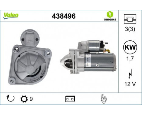 Startmotor VALEO ORIGINS NEW 438496