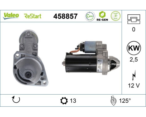 Startmotor VALEO RE-GEN REMANUFACTURED 458857, bild 2