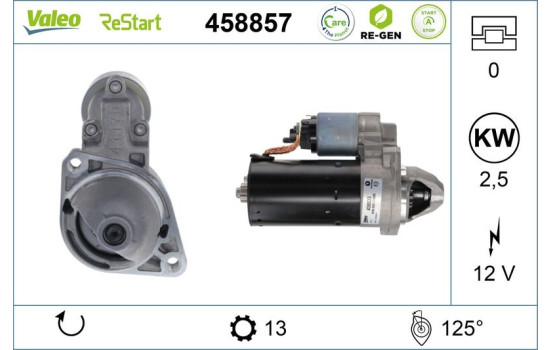 Startmotor VALEO RE-GEN REMANUFACTURED 458857, bild 2