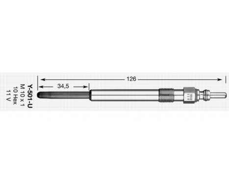 Glödstift D-Power Y-501U NGK