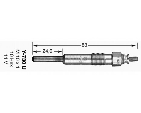 Glödstift D-Power Y-730U NGK