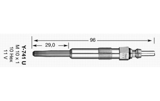 Glödstift D-Power Y-741U NGK
