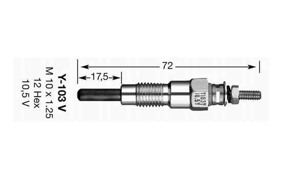 Glödstift Y-103V NGK