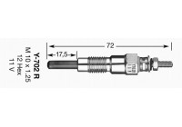 Glödstift Y-702R NGK