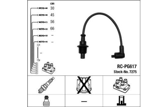 Tändkabelsats RC-PG617 NGK