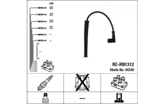 Tändkabelsats RC-RN1312 NGK