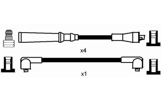 Tändkabelsats RC-VL1301 NGK, bild 2