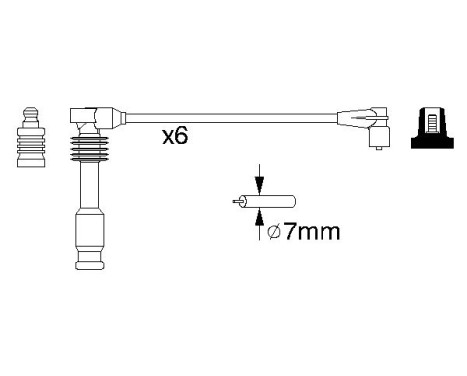 Tändkablar B055 Bosch, bild 5