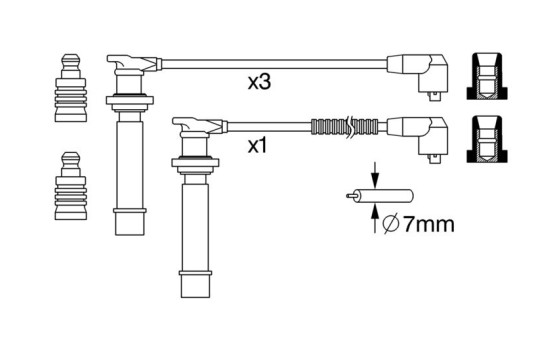 Tändkablar B239 Bosch, bild 5
