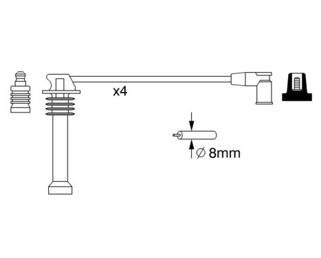 Tändkablar B271 Bosch, bild 5