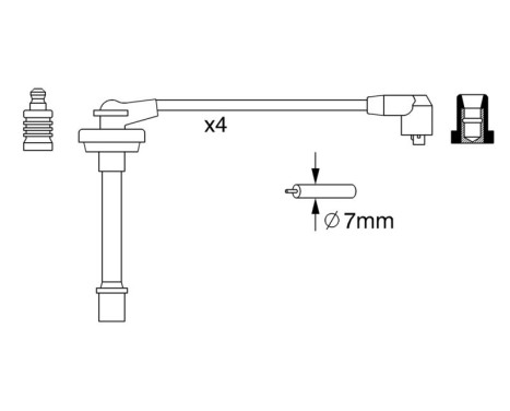 Tändkablar B278 Bosch, bild 5
